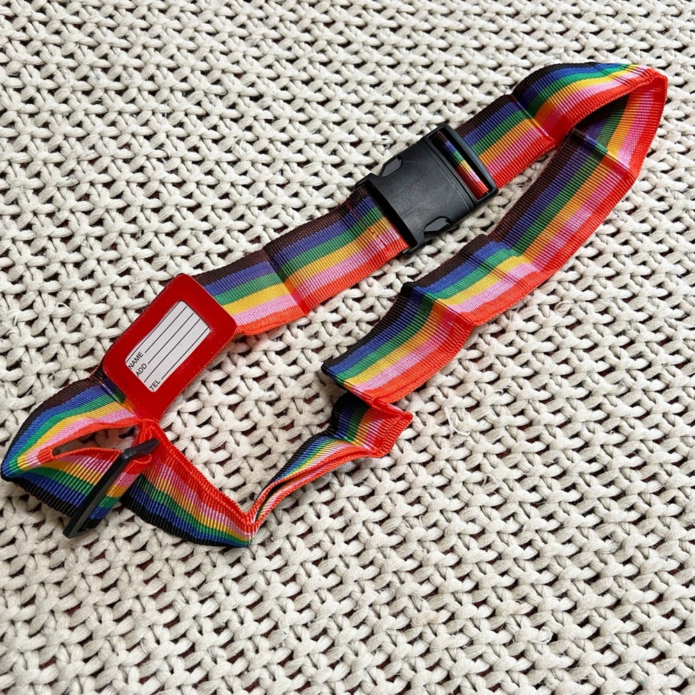 Vintage Rainbow 72” Luggage Strap New